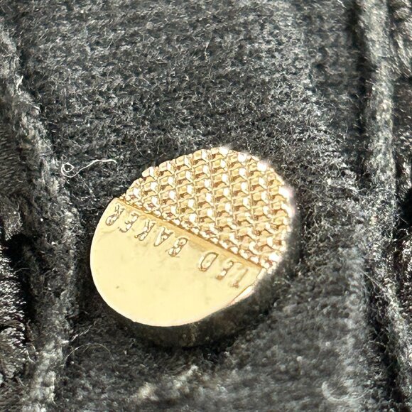 Ted Baker Womens Black Eyelet Cardigan Sweater Size 2 Button Front Lightweight - Picture 7 of 10